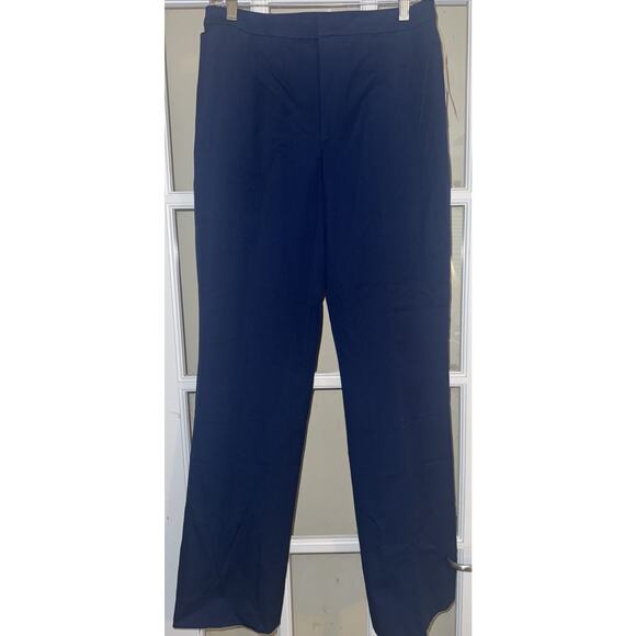 Dana Buchman Pants Sz 10 NWT Indigo Blue Straight Leg Comfort - Picture 1 of 4